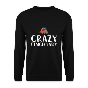Finches Bird Owners Bird Pet Birds Finch - Unisex Sweatshirt - black - Front - Alina (178cm) & Michal (187cm)