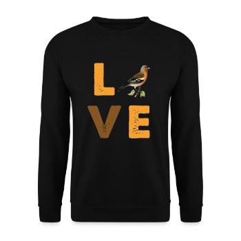 Finches Bird Owners Bird Pet Birds Finch - Unisex Sweatshirt - black - Front - Alina (178cm) & Michal (187cm)