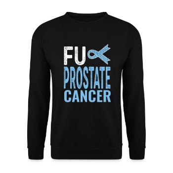 Prostatakrebs Prostata Krebs Schleife Survivor - Unisex Pullover - Schwarz - Vorne - Alina (178cm) & Michal (187cm)