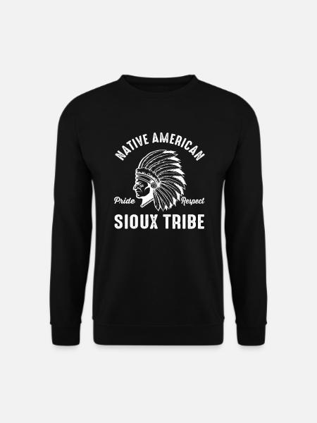 Sioux Tribe Native American Indian Indianer - Unisex Pullover - Schwarz