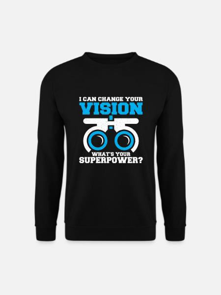 Optiker Optometrist Augenoptiker Augen Arzt Beruf - Unisex Pullover - Schwarz