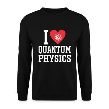 Quantum Physics Physics Physicist science quantum - Unisex Sweatshirt - black - Front - Alina (178cm) & Michal (187cm)
