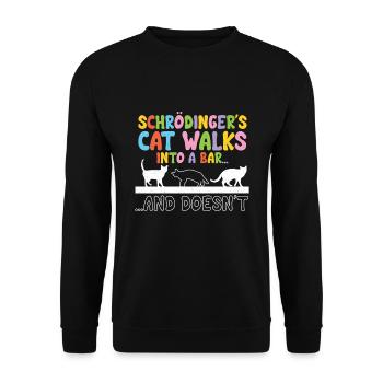 Quantum Physics Physics Physicist science quantum - Unisex Sweatshirt - black - Front - Alina (178cm) & Michal (187cm)