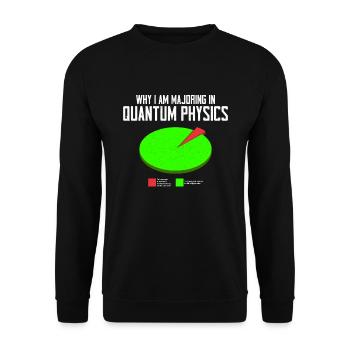 Quantum Physics Physics Physicist science quantum - Unisex Sweatshirt - black - Front - Alina (178cm) & Michal (187cm)