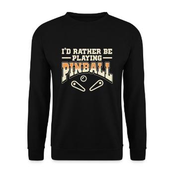 Pinball Master Pinball Machine Slot Machine Game - Unisex Sweatshirt - black - Front - Alina (178cm) & Michal (187cm)