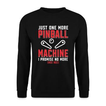Pinball Master Pinball Machine Slot Machine Game - Unisex Sweatshirt - black - Front - Alina (178cm) & Michal (187cm)