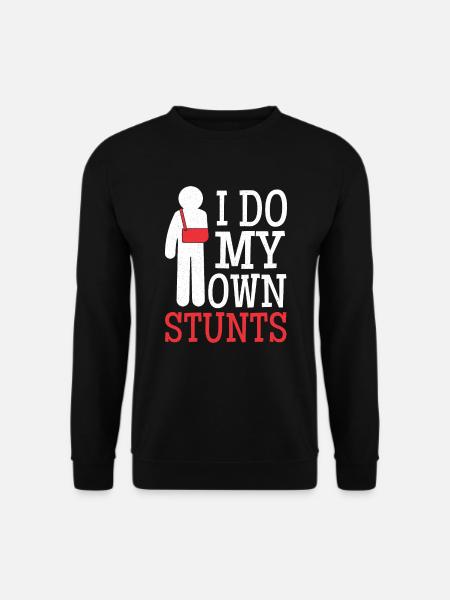 Gebrochener Arm Knochenbruch Arm Verletzung - Unisex Pullover - Schwarz