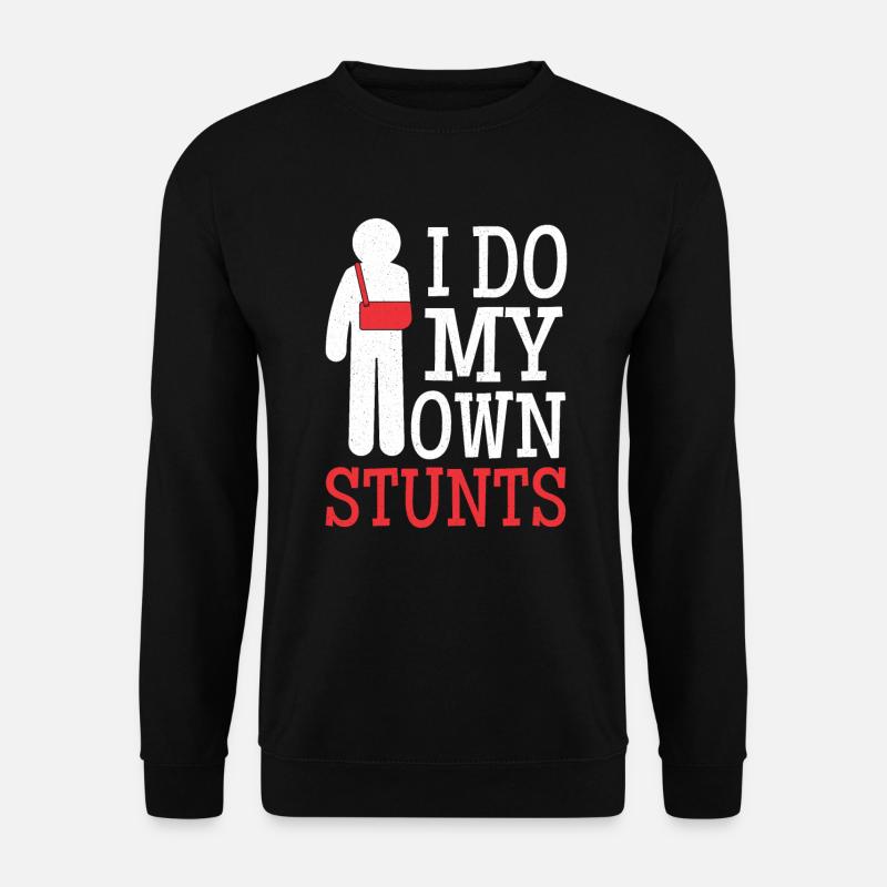 Gebrochener Arm Knochenbruch Arm Verletzung - Unisex Pullover - Schwarz