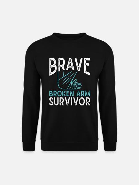 Gebrochener Arm Knochenbruch Arm Verletzung - Unisex Pullover - Schwarz
