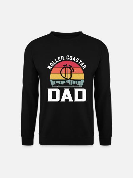 Achterbahn Freizeitpark Vergnügungspark - Unisex Pullover - Schwarz