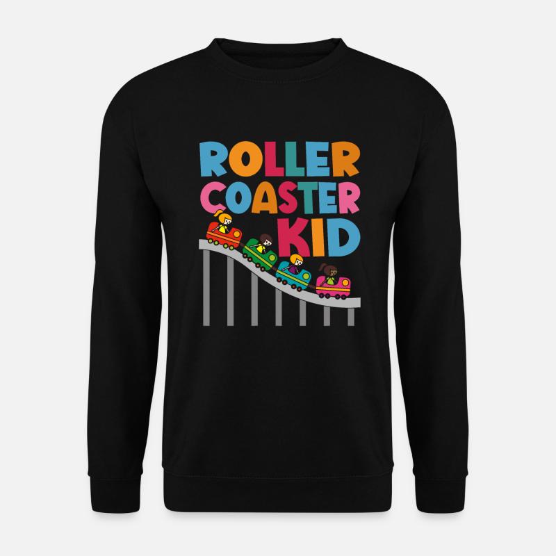 Montagnes Russes Parc d’attractions Parc d’attractions - Sweat-shirt Unisexe - noir