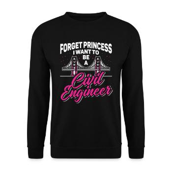 Civil Engineer Civil Engineering Bridge Concrete Construction - Unisex Sweatshirt - black - Front - Alina (178cm) & Michal (187cm)