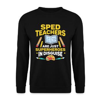 Special Education Special Education Teacher School - Unisex Sweatshirt - black - Front - Alina (178cm) & Michal (187cm)