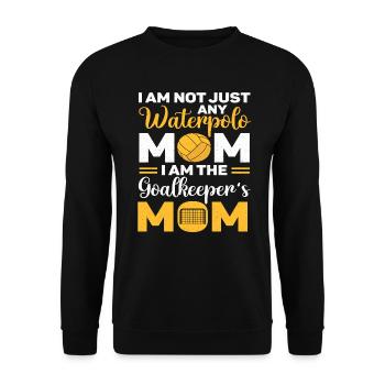 Water polo swimming water sports water polo coach - Unisex Sweatshirt - black - Front - Alina (178cm) & Michal (187cm)