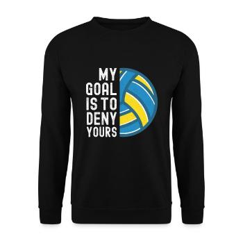 Water polo swimming water sports water polo coach - Unisex Sweatshirt - black - Front - Alina (178cm) & Michal (187cm)