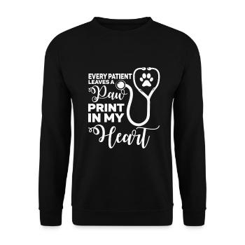 veterinarian veterinary medicine animals medicine veterinary practice - Unisex Sweatshirt - black - Front - Alina (178cm) & Michal (187cm)