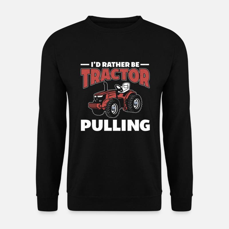 Traktor Pulling Trecker Trekker Bauer Landwirt - Unisex Pullover - Schwarz