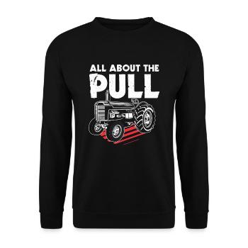 Tractor Pulling Tractor Trekker Farmer Farmer - Unisex Sweatshirt - black - Front - Alina (178cm) & Michal (187cm)