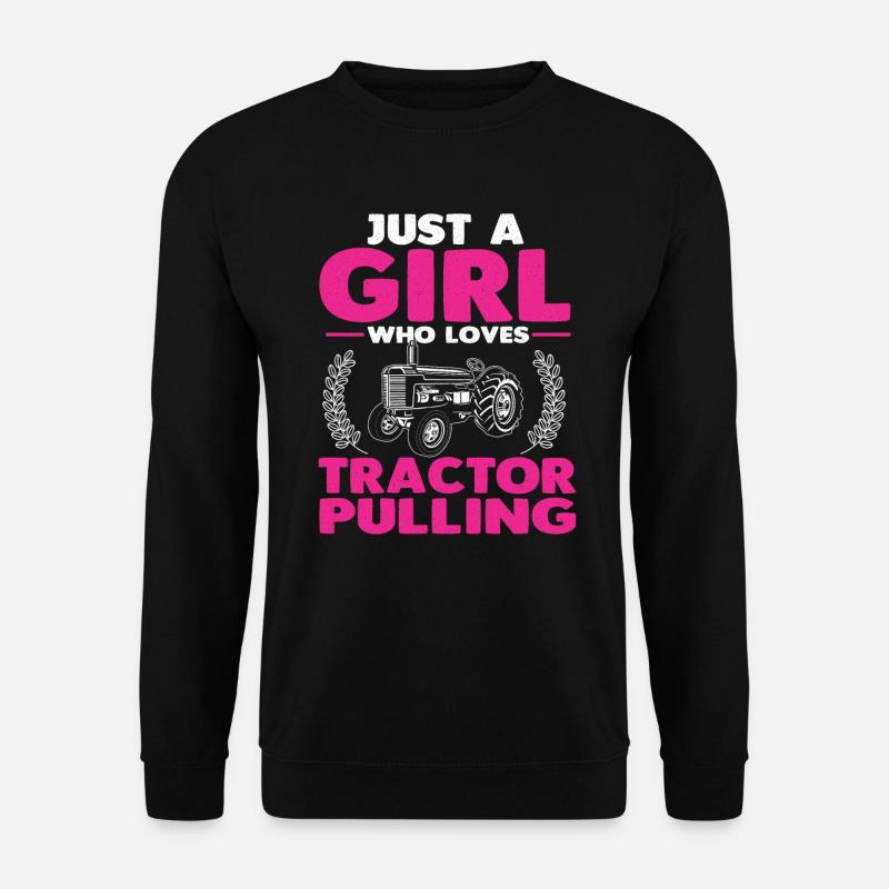 Traktor Pulling Trecker Trekker Bauer Landwirt - Unisex Pullover - Schwarz