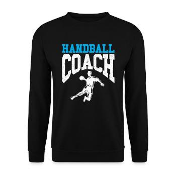 Handball Player Sport HandballEr Ballsport Sport - Unisex Sweatshirt - black - Front - Alina (178cm) & Michal (187cm)