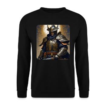 Proud Samurai Warrior Japan Asia Kendo Ninja - Unisex Sweatshirt - black - Front - Alina (178cm) & Michal (187cm)