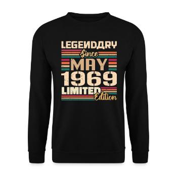 May 1969 May - Jubilee May 1969 - Unisex Sweatshirt - black - Front - Alina (178cm) & Michal (187cm)