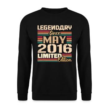 May 2016 May - Anniversary May 2016 - Unisex Sweatshirt - black - Front - Alina (178cm) & Michal (187cm)