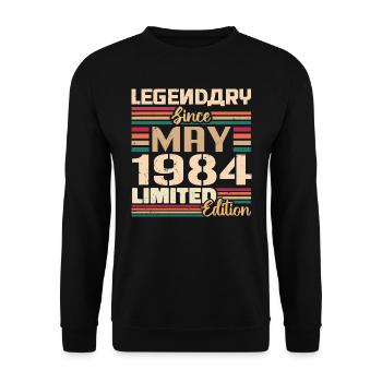 May 1984 May - Jubilee May 1984 - Unisex Sweatshirt - black - Front - Alina (178cm) & Michal (187cm)