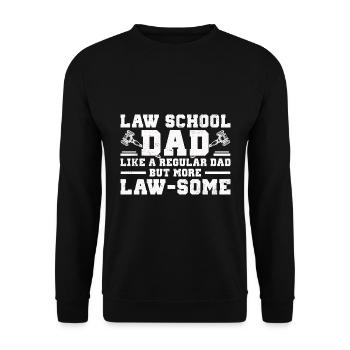 Anwalt - Unisex Pullover - Schwarz - Vorne - Alina (178cm) & Michal (187cm)