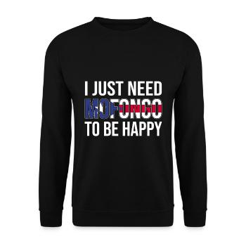 Puerto Rico Flagge | Puerto Ricaner Geschenkideen - Unisex Pullover - Schwarz - Vorne - Alina (178cm) & Michal (187cm)