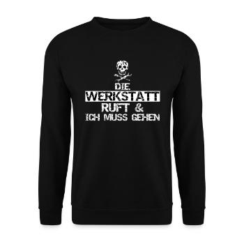 The workshop calls me must go - screwdriver - Unisex Sweatshirt - black - Front - Alina (178cm) & Michal (187cm)