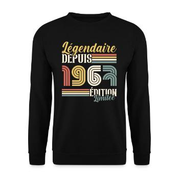 Légendaire Depuis 1967 - Sweat-shirt Unisexe - noir - Devant - Alina (178cm) & Michal (187cm)