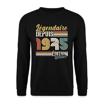 Légendaire Depuis 1975 - Sweat-shirt Unisexe - noir - Devant - Alina (178cm) & Michal (187cm)