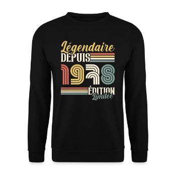 Légendaire Depuis 1978 - Sweat-shirt Unisexe - noir - Devant - Alina (178cm) & Michal (187cm)