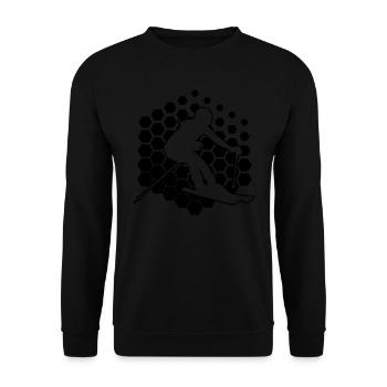 Winter Sports Skiing Freestyle Skiers - Unisex Sweatshirt - black - Front - Alina (178cm) & Michal (187cm)