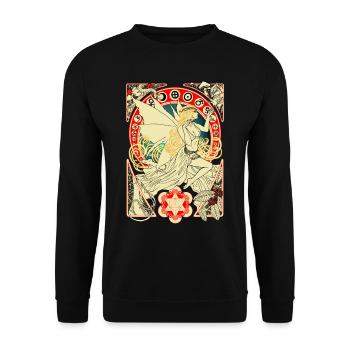 DMT Fee - Unisex Pullover - Schwarz - Vorne - Alina (178cm) & Michal (187cm)