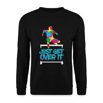 Just Get Over It - Track & Field - Sweat-shirt Unisexe - noir - Devant - Alina (178cm) & Michal (187cm)