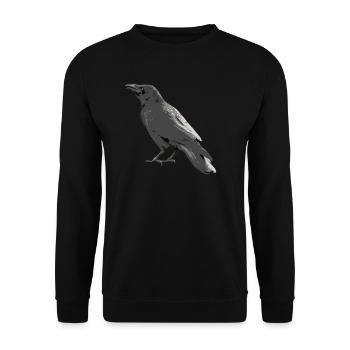 Crow - Unisex Sweatshirt - black - Front - Alina (178cm) & Michal (187cm)