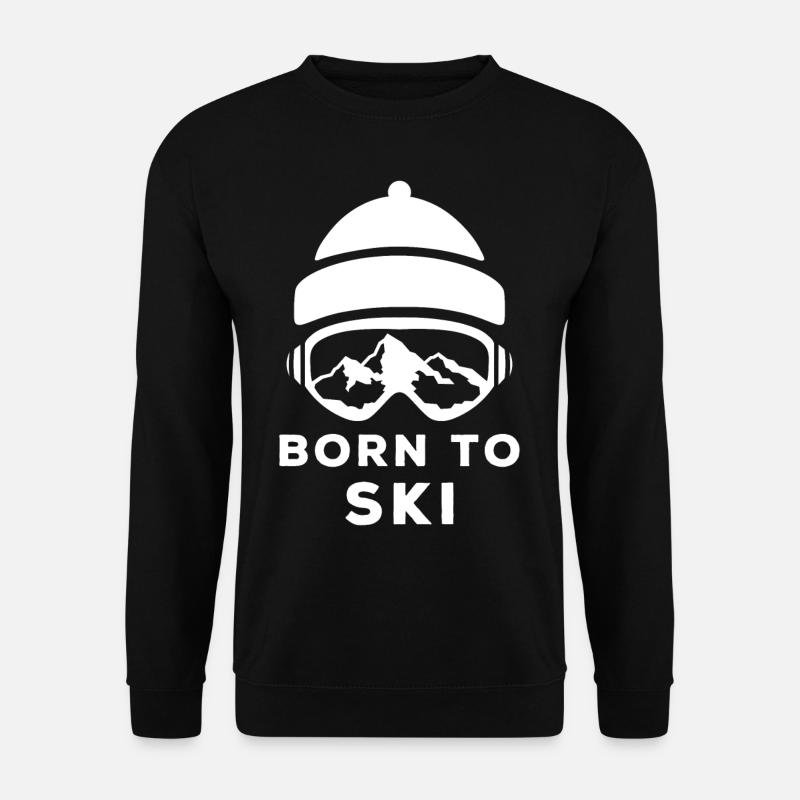 Skifahrer - Unisex Pullover - Schwarz