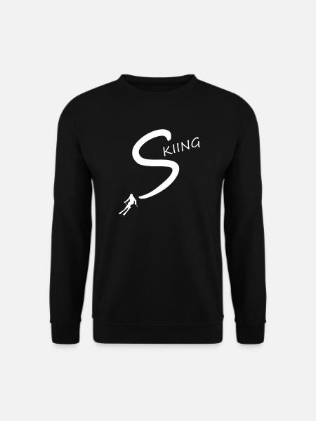 skiing - Unisex Pullover - Schwarz