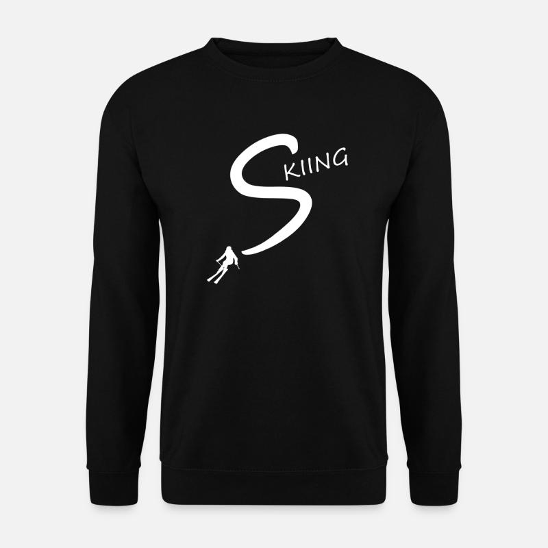 skiing - Unisex Pullover - Schwarz