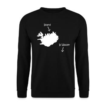 island is wasser, Insel, Geografie, reisen, Europa - Unisex Pullover - Schwarz - Vorne - Alina (178cm) & Michal (187cm)