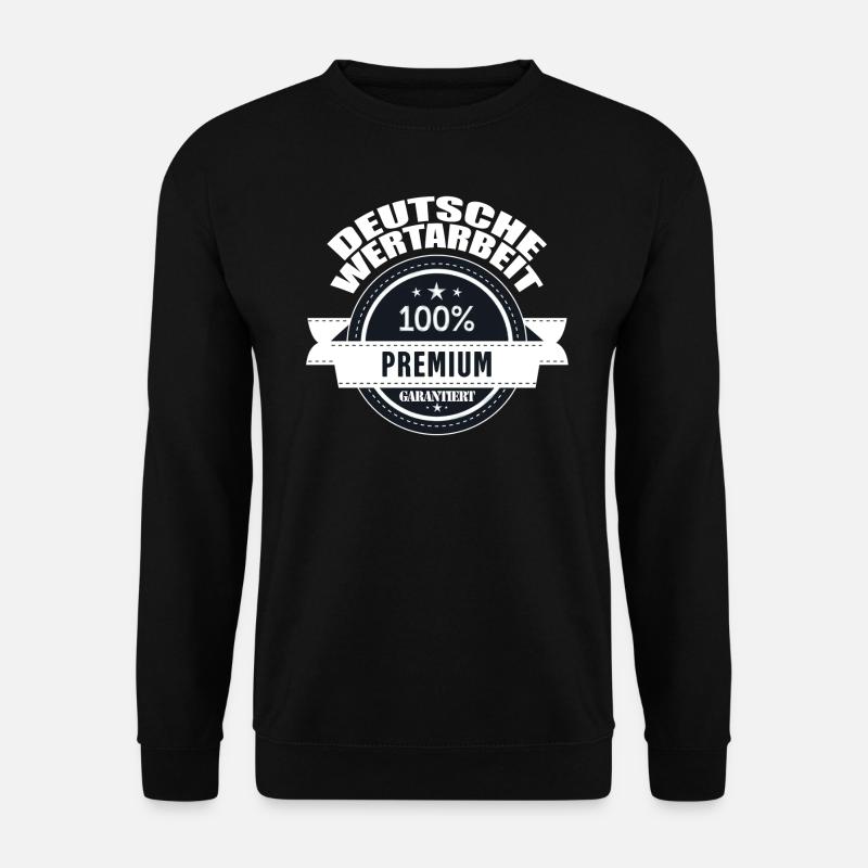 Deutsche Wertarbeit 100 % Premium Wimpel Männer - Unisex Pullover - Schwarz