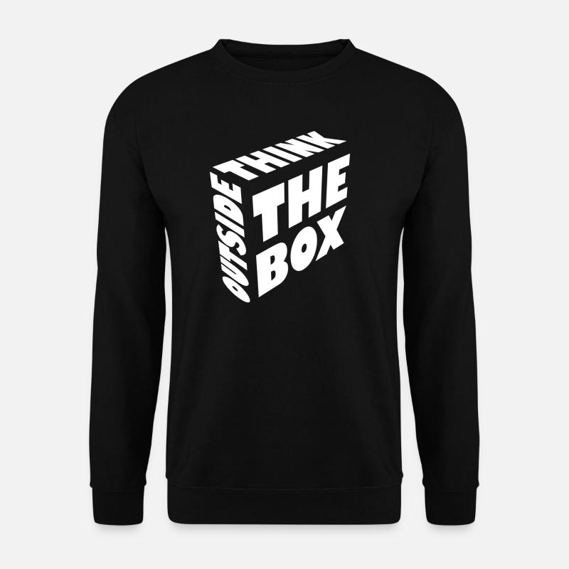 Think outside the box - Unisex Pullover - Schwarz