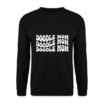 Doodle Mom - Unisex Pullover - Schwarz - Vorne - Alina (178cm) & Michal (187cm)