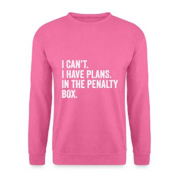 Pläne für Eishockeyspieler auf der Eisbahn Eishock - Unisex Pullover - Pink - Vorne