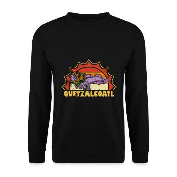 Quetzalcoatl Axolotl Mexique Divinité Aztèque - Sweat-shirt Unisexe - noir - Devant - Alina (178cm) & Michal (187cm)
