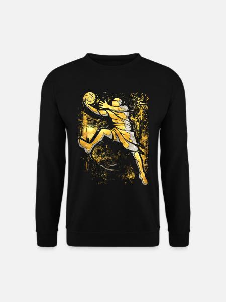 Basketballer - Ich Liebe Basketball - Slam dunk - Unisex Pullover - Schwarz