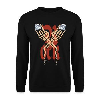 Squelette de Diamond Rock - Sweat-shirt Unisexe - noir - Devant - Alina (178cm) & Michal (187cm)