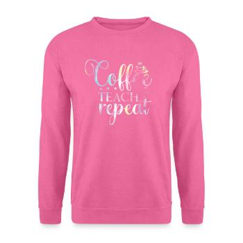 Back to School Tie Rainbow Coffee - Unisex Sweatshirt - pink - Front